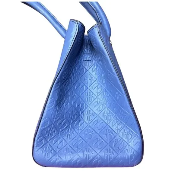 Henri Bendel Periwinkle Empire Tote EUC - Picture 4 of 14